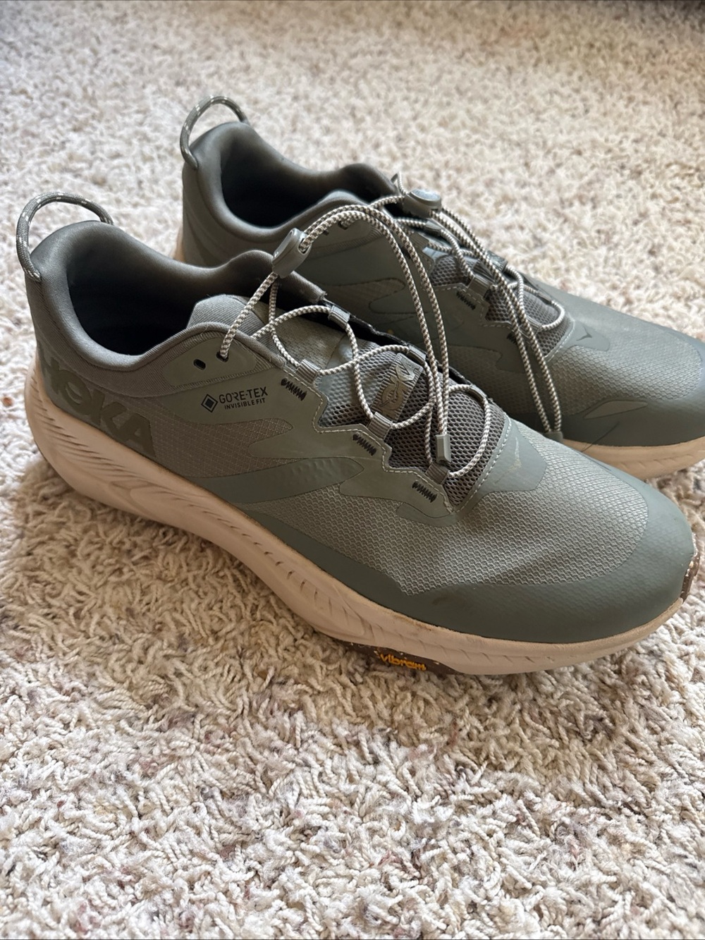 Hoka Transport Sea Moss Eucalyptus Size 13D Shoes FE1223k - Picture 1 of 10